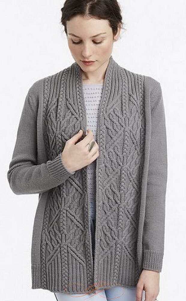 Cable knit jacket pattern