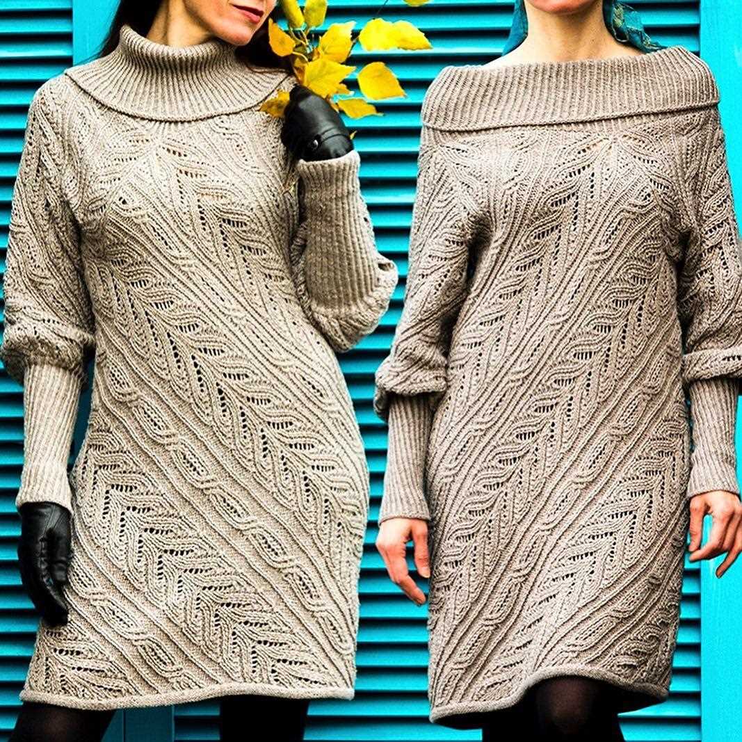 Cable knit sweater dress pattern