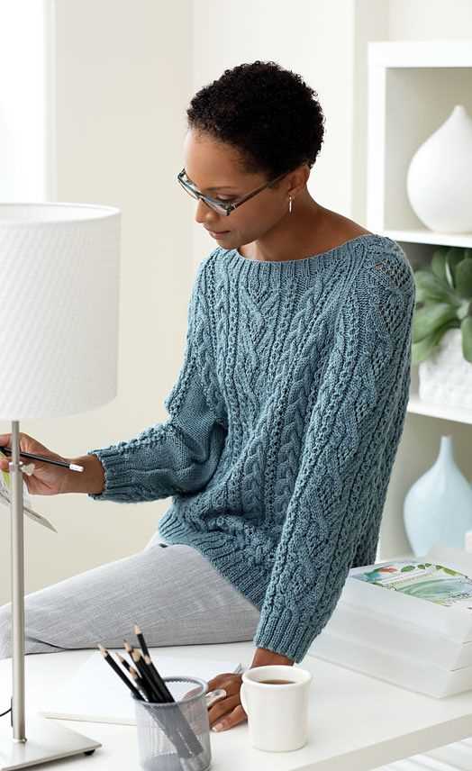 Cable knit sweater pattern