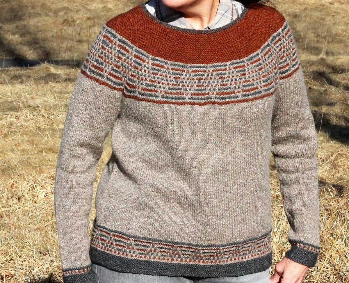 Campfire sweater knitting pattern