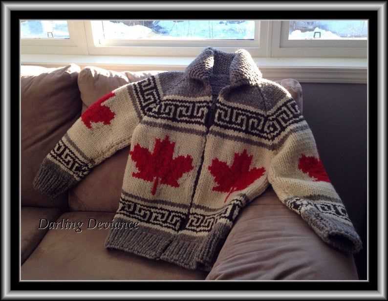 Canadian maple leaf knitting pattern