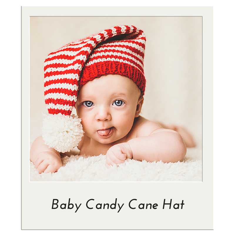 Candy cane hat knitting pattern