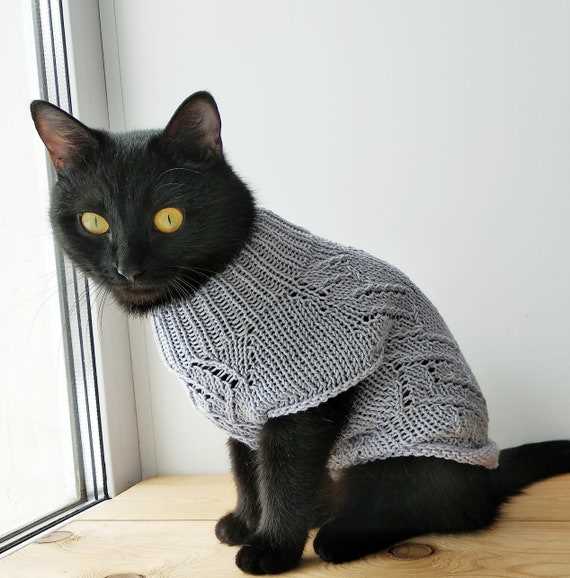 Cat knitting pattern sweater