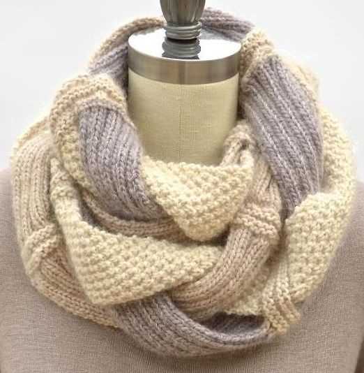 Challah infinity scarf knit pattern free