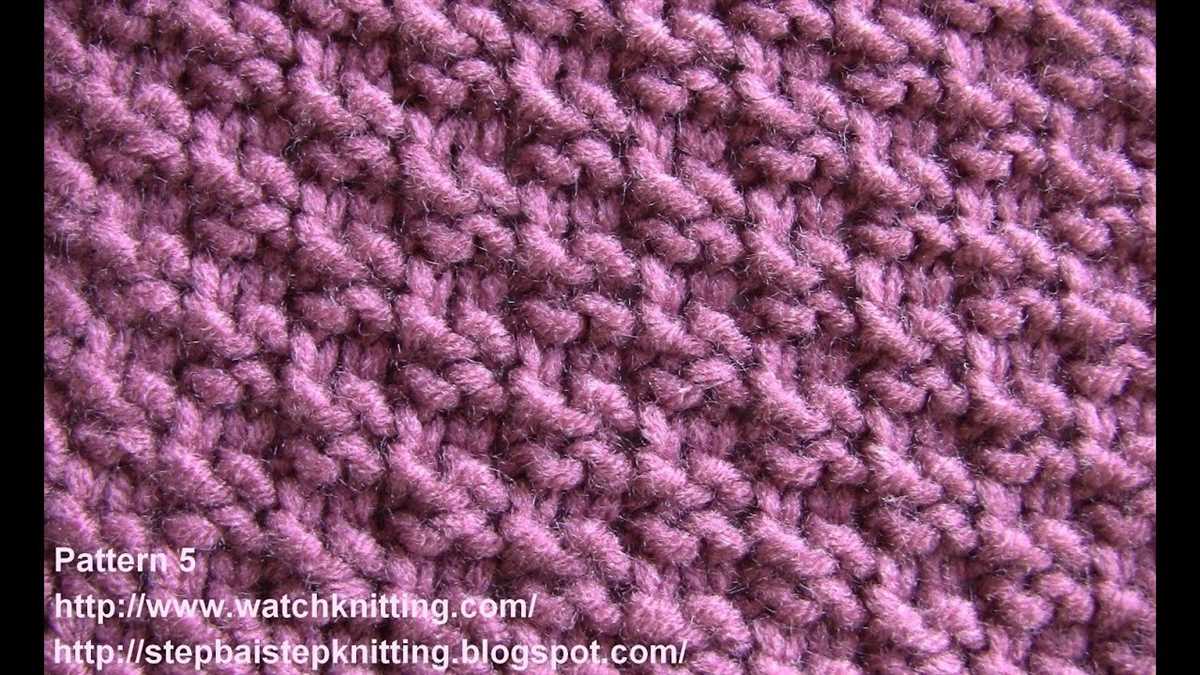 Checker stitch knitting pattern