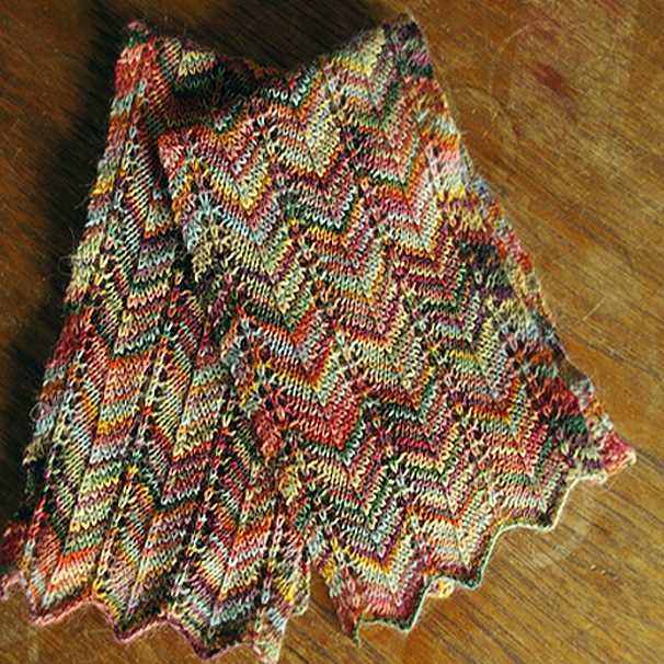 Chevron scarf knitting pattern free