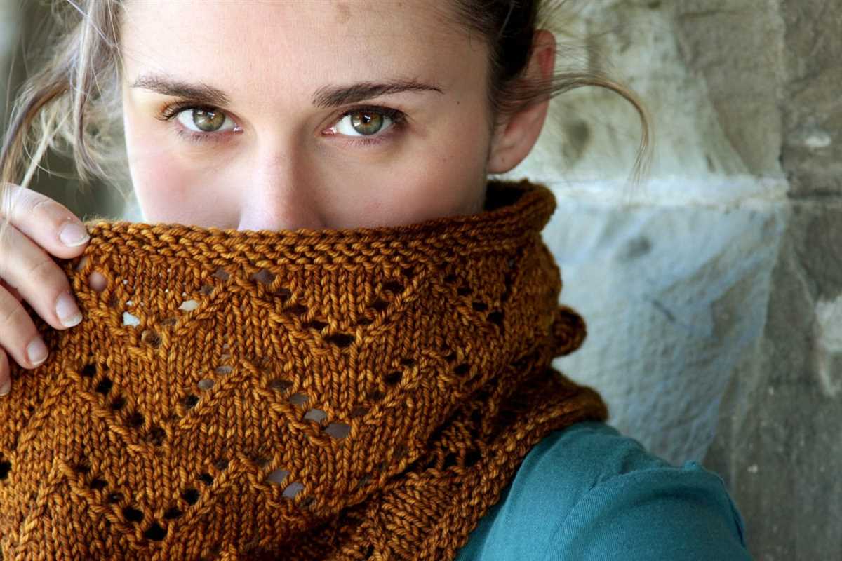 Chevron infinity scarf knitting pattern