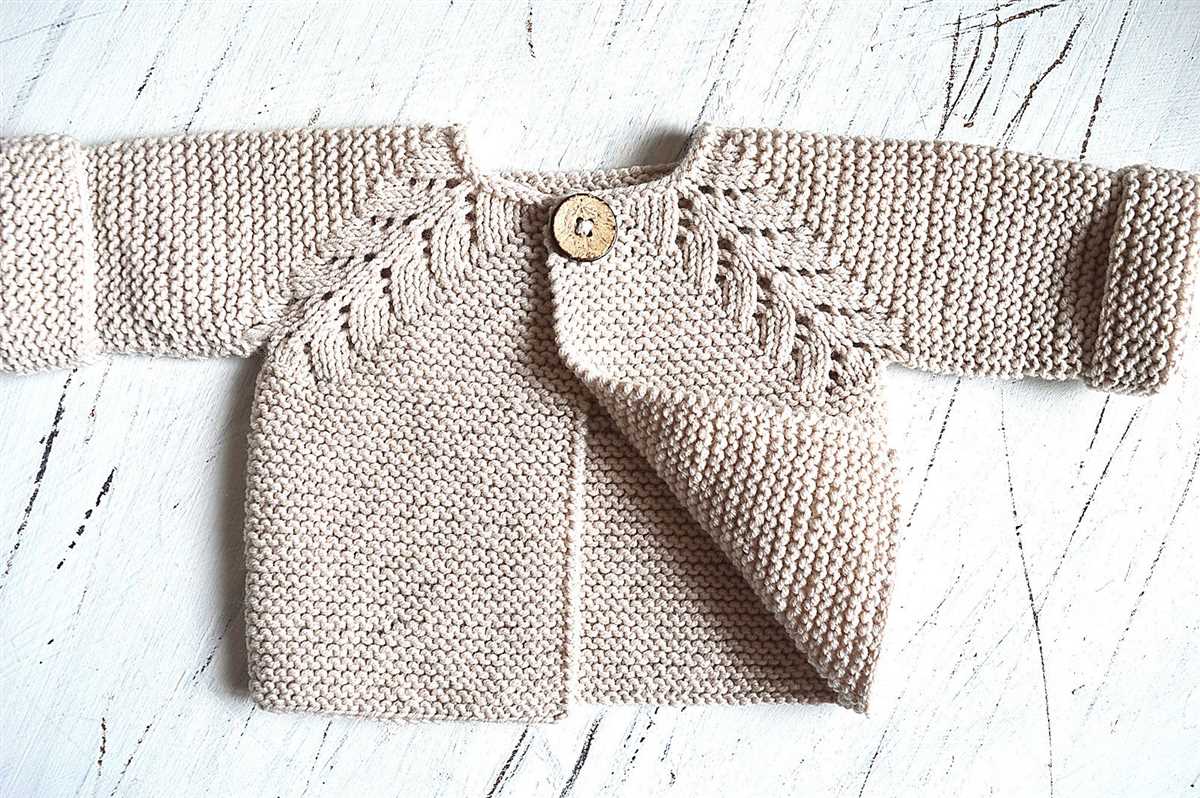 Child's top down cardigan knitting pattern