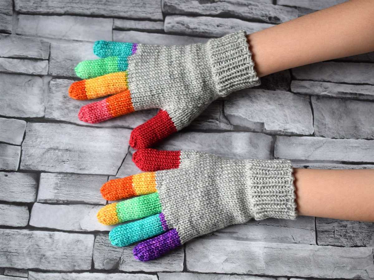 Children's knitted gloves free pattern