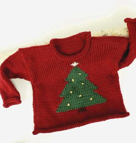 Children's christmas sweater knitting patterns