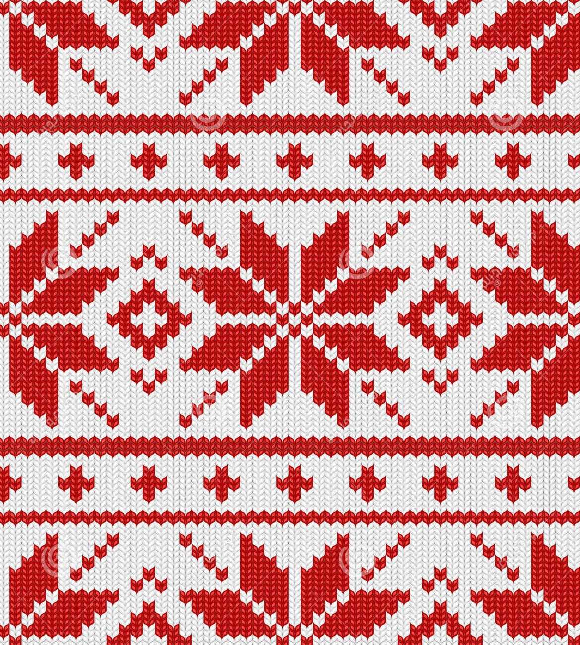 Christmas motif knitting patterns