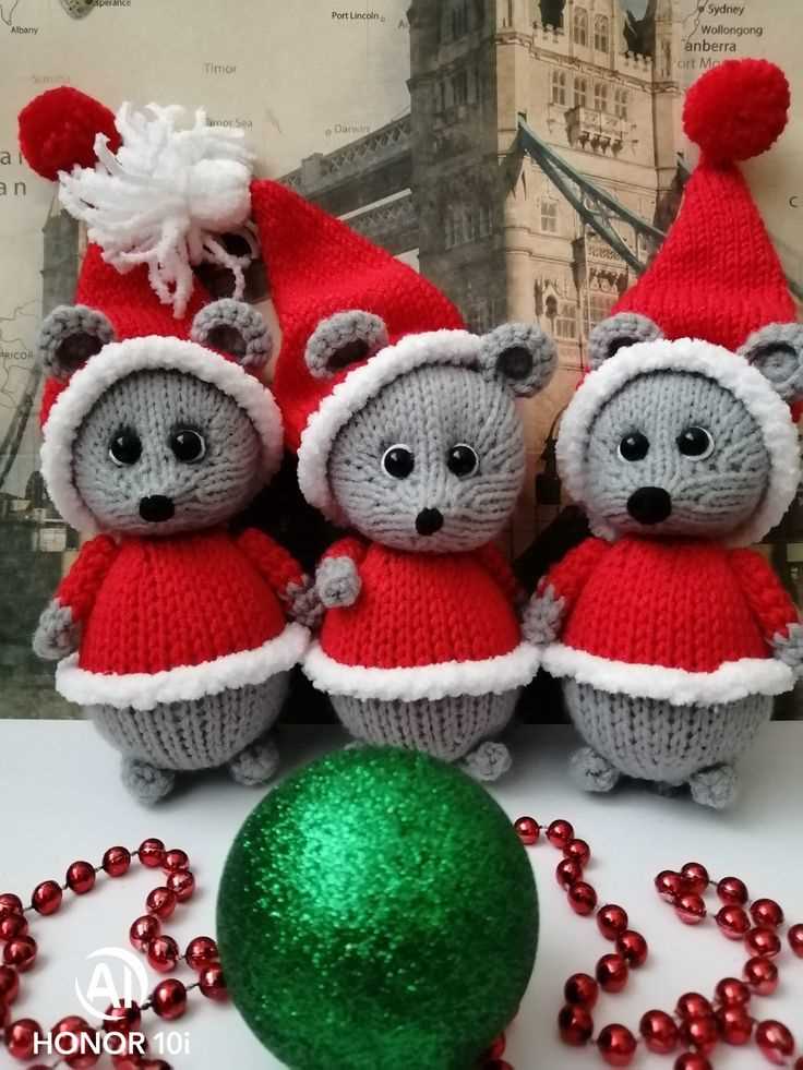 Christmas mouse knitting pattern free