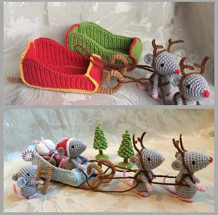 Christmas mouse knitting pattern free