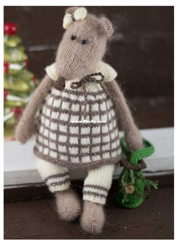 Christmas mouse knitting pattern free