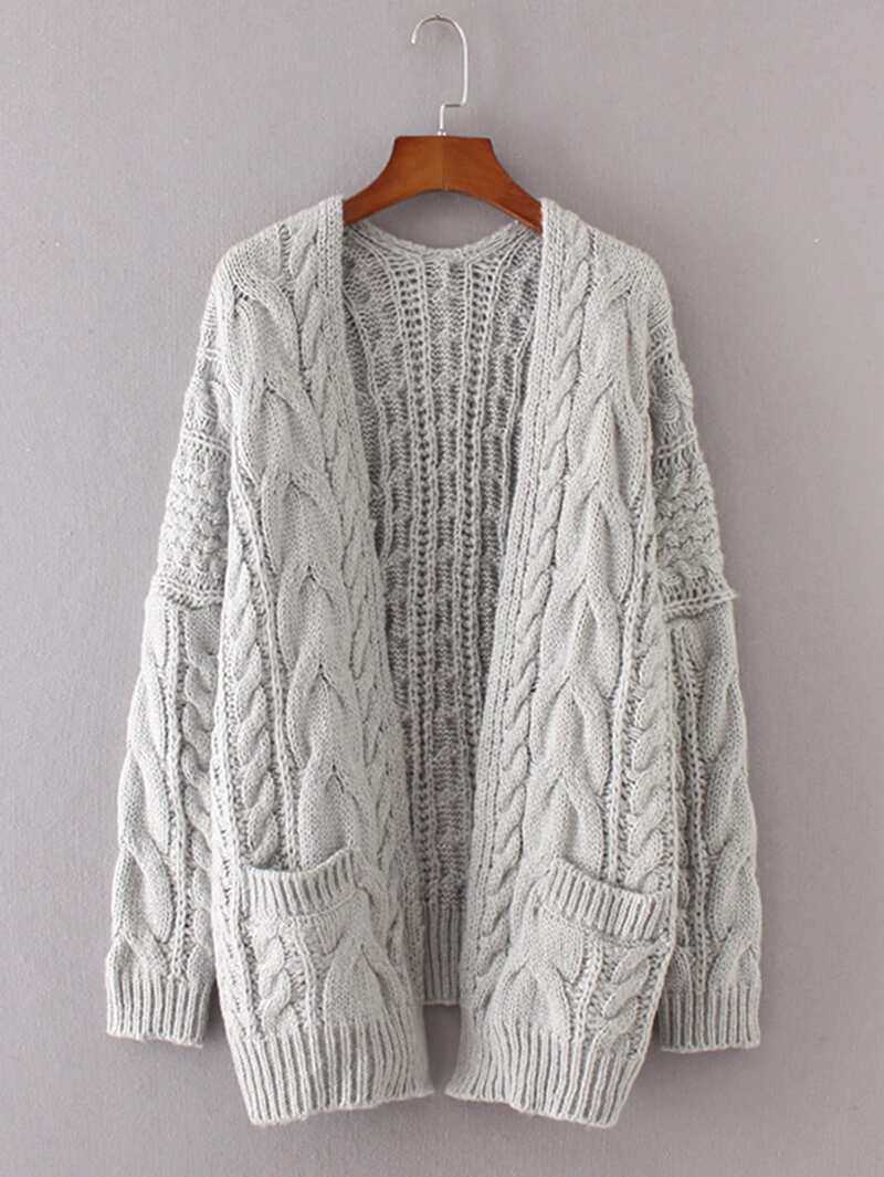 Chunky cardigan knit pattern