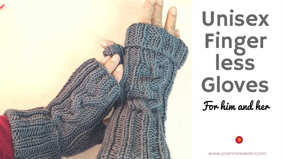 Chunky fingerless gloves knitting pattern free