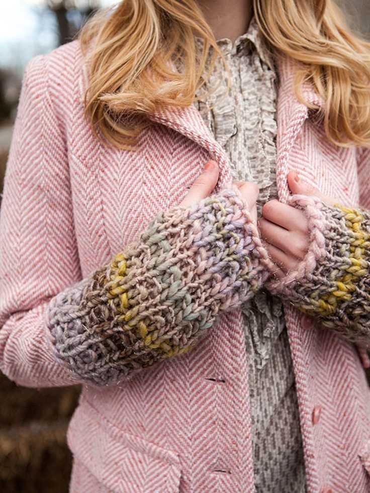 Chunky fingerless gloves knitting pattern free