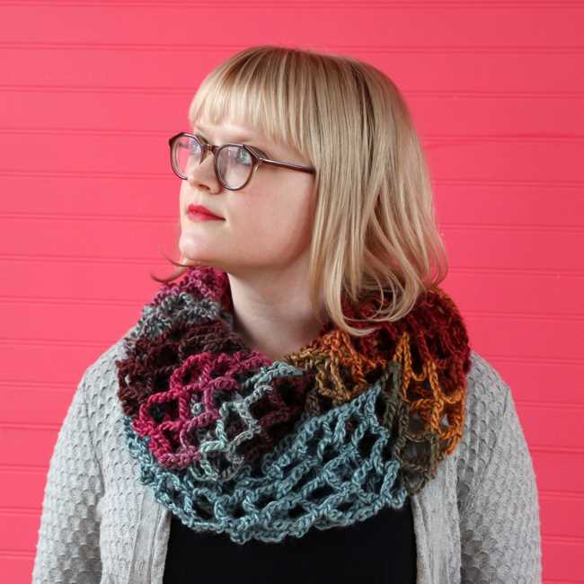 Chunky infinity scarf knitting pattern free