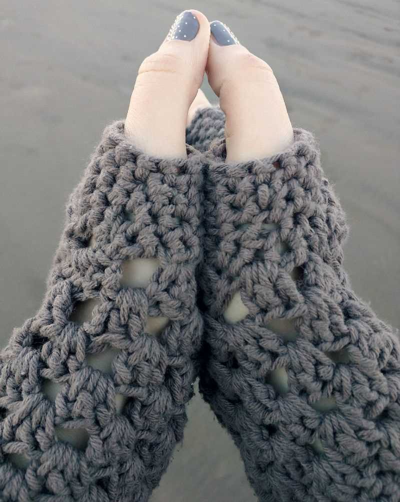 Chunky fingerless gloves knitting pattern free