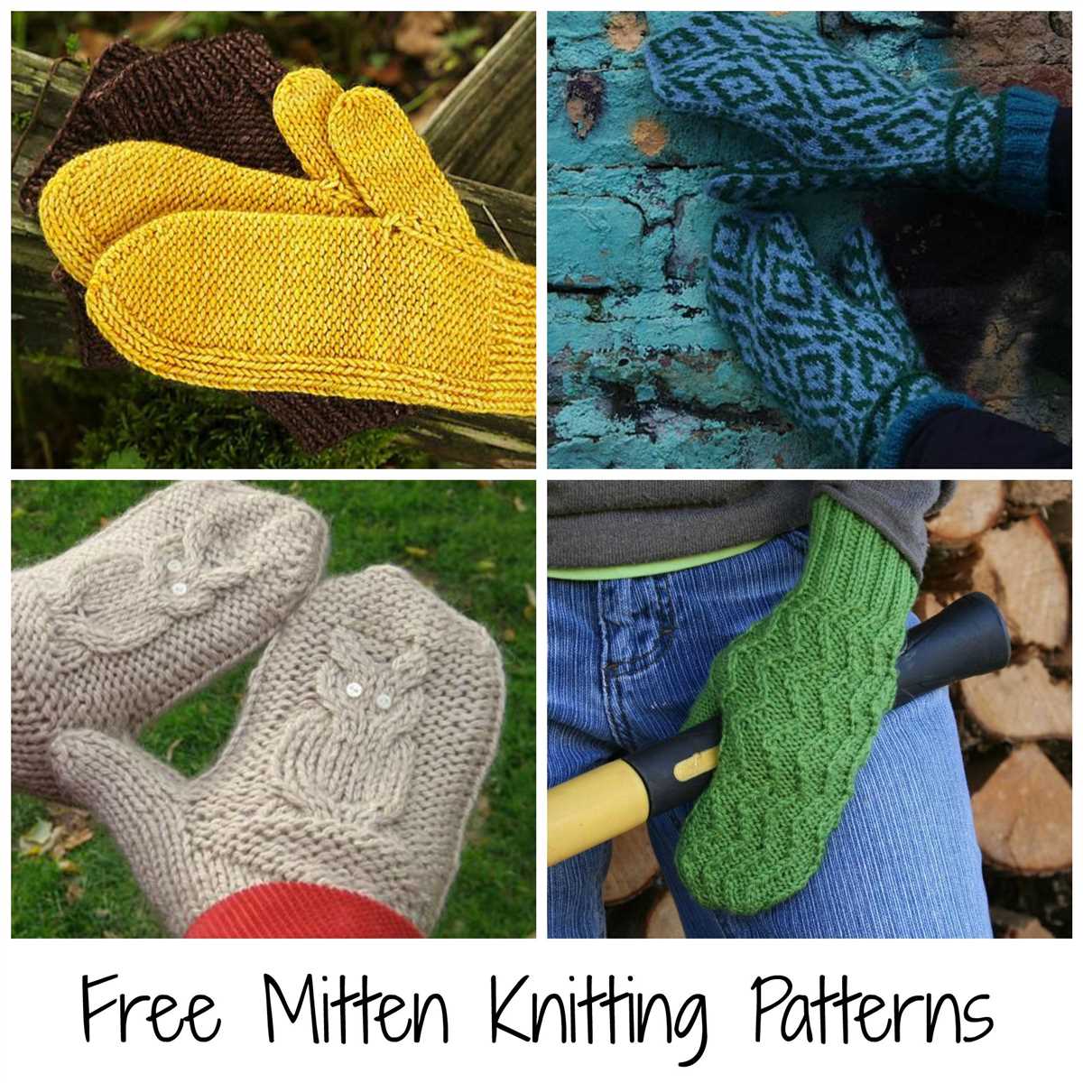 Chunky knit mittens patterns free