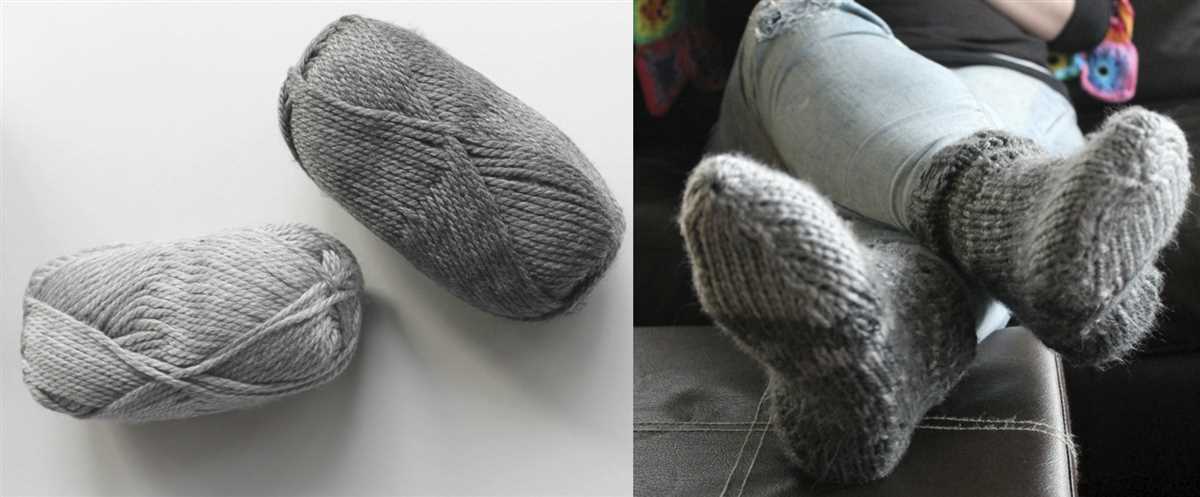 Chunky knitted socks pattern