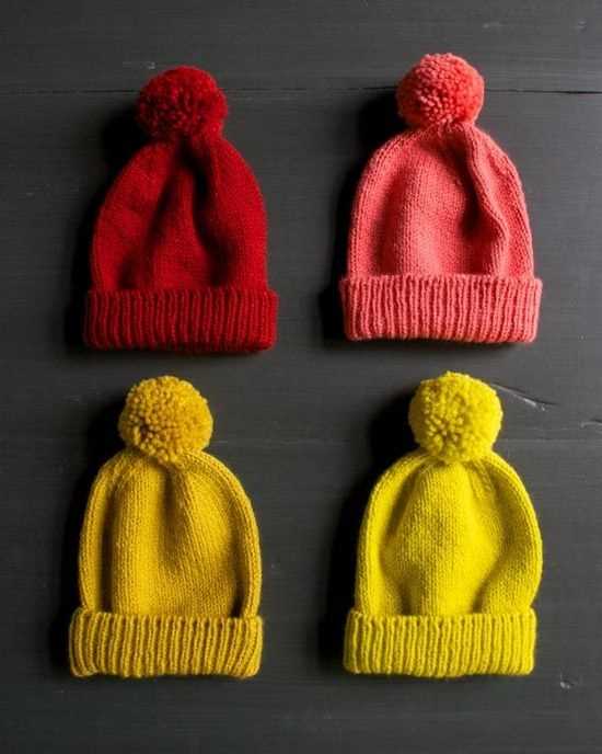 Classic beanie knitting pattern