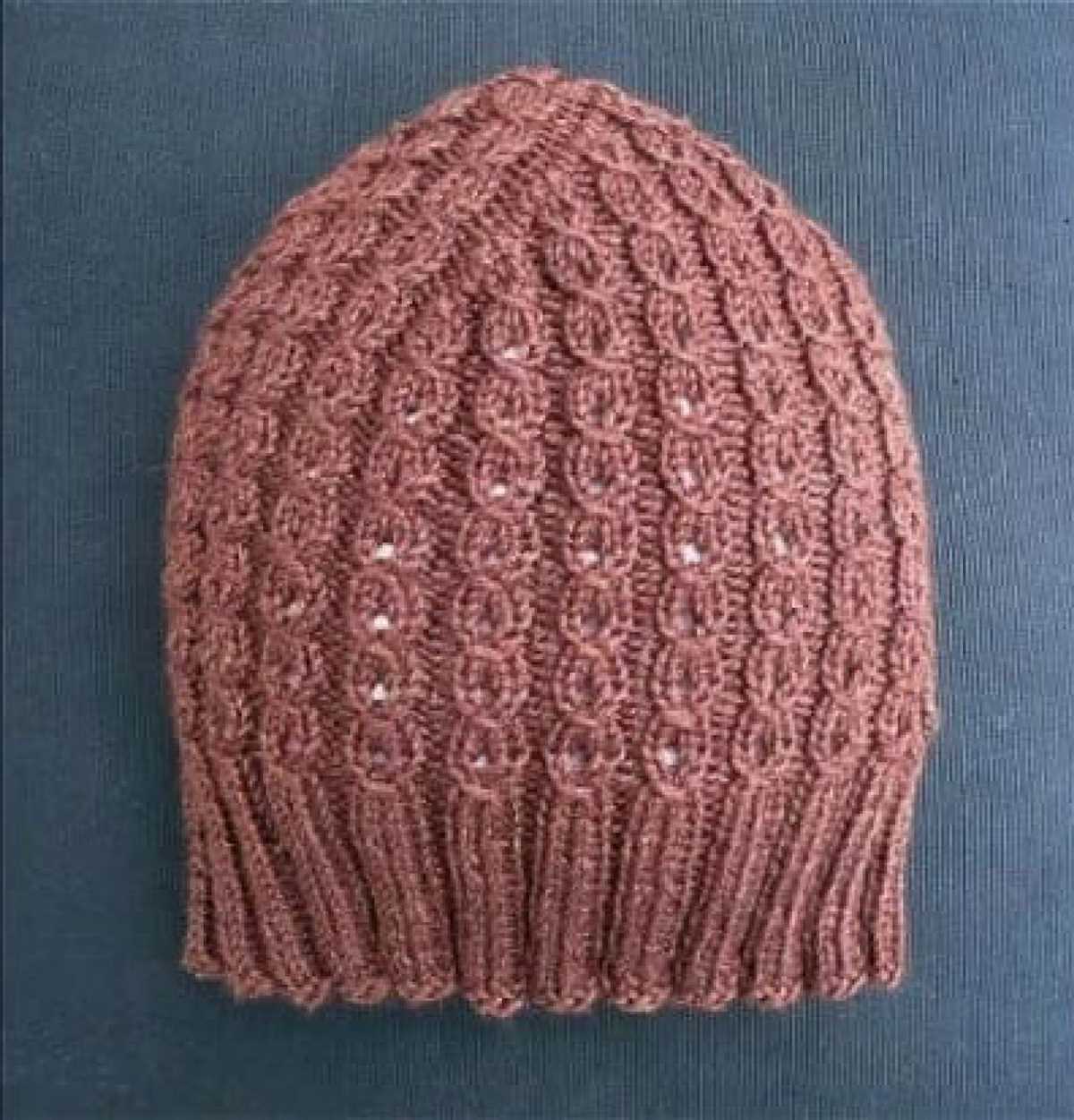 Color block knit hat pattern