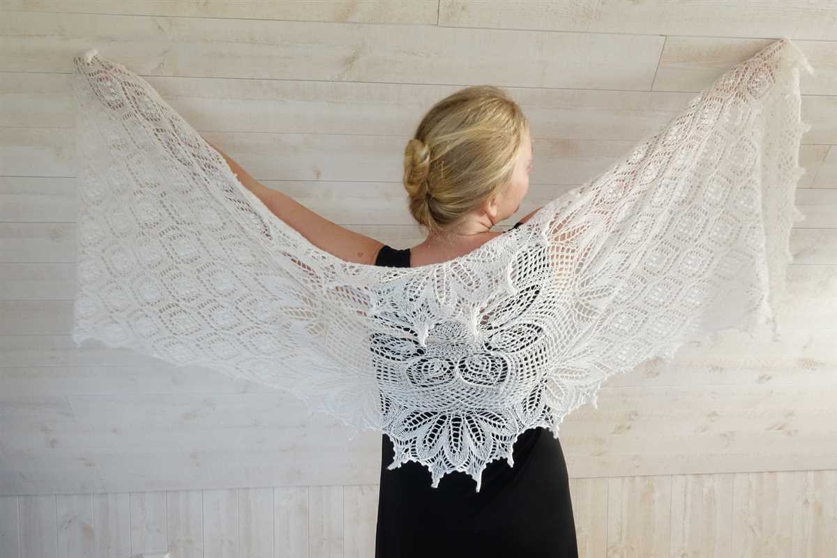 Cotton shawl knitting pattern