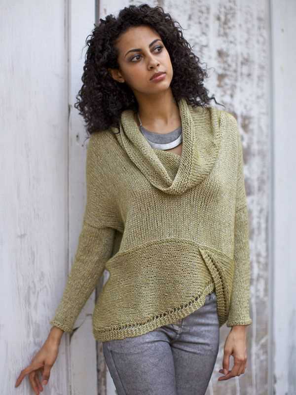 Cowl neck sweater pattern knit