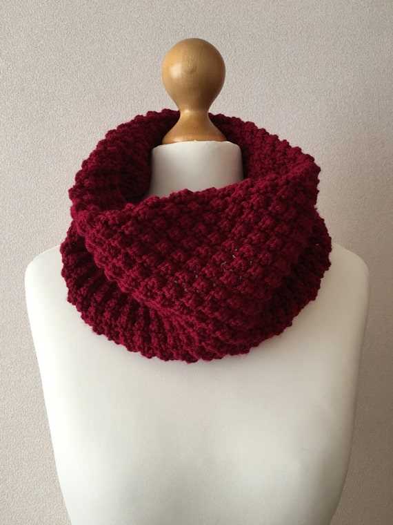 Cowl scarf pattern knit