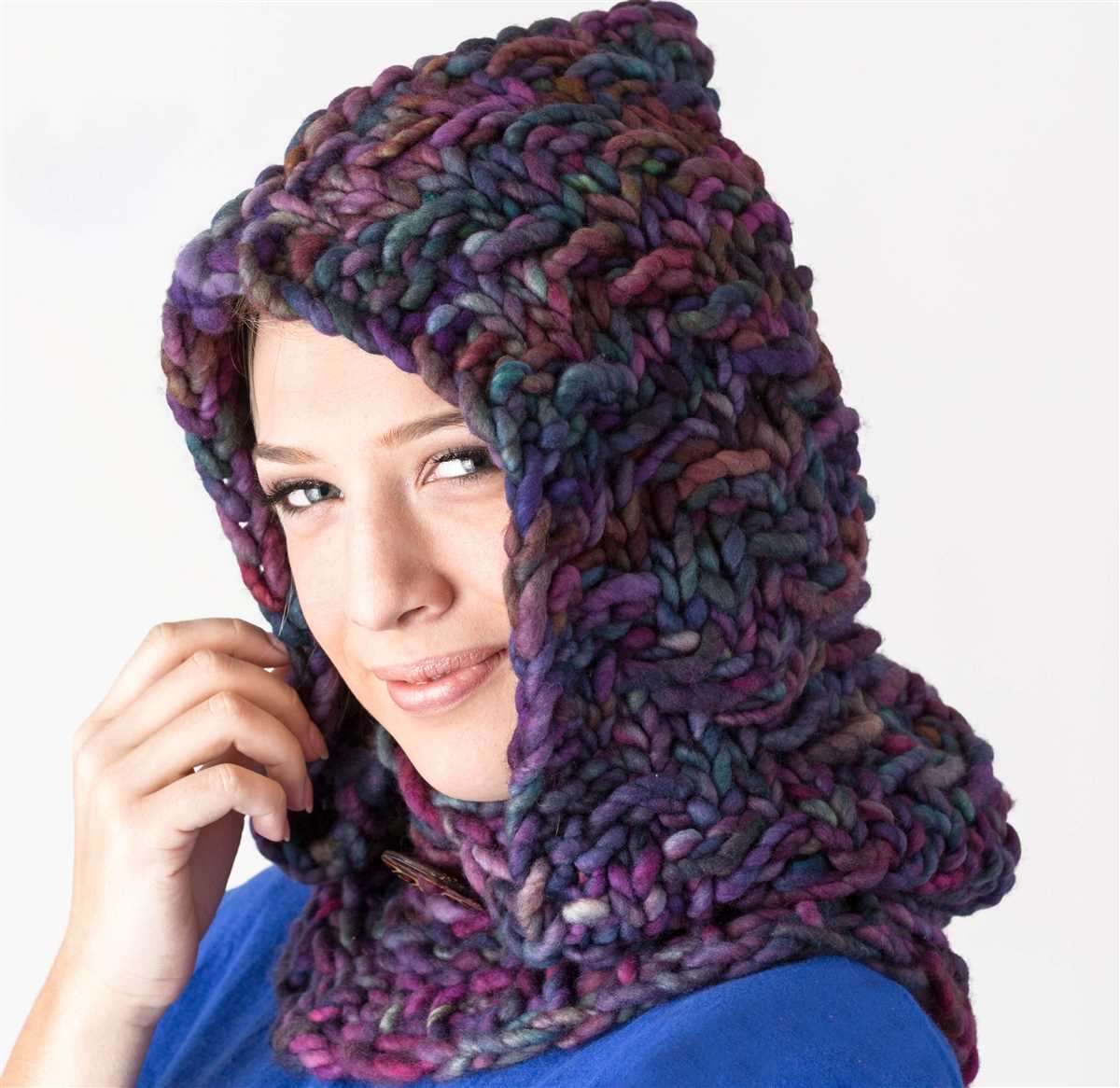 Cowl hood knitting pattern