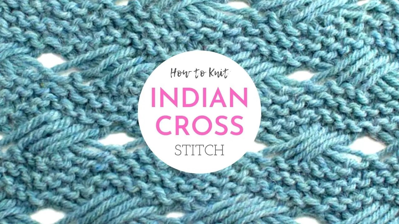 Criss cross knitting pattern