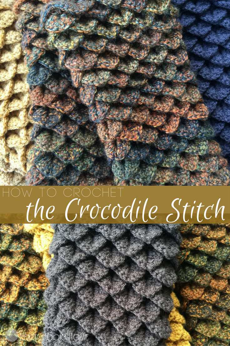 Crocodile stitch knitting pattern