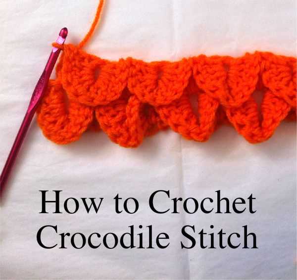 Crocodile stitch knitting pattern