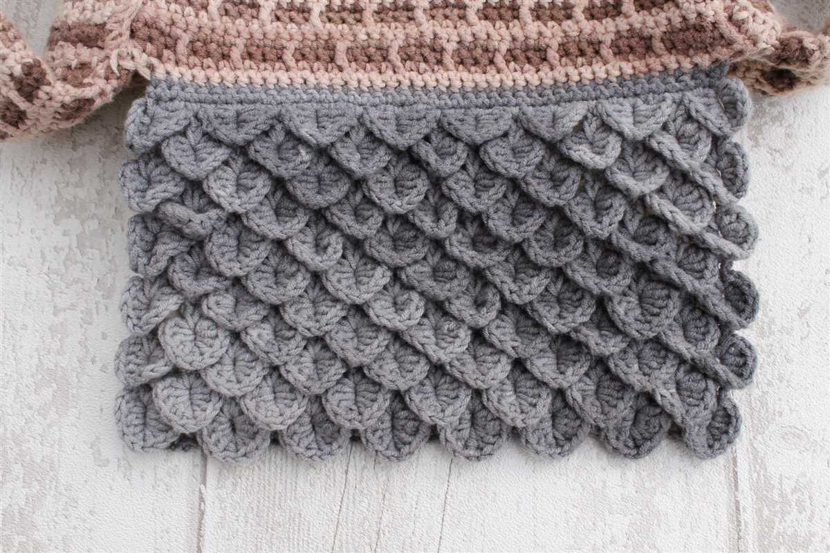 Crocodile stitch knitting pattern