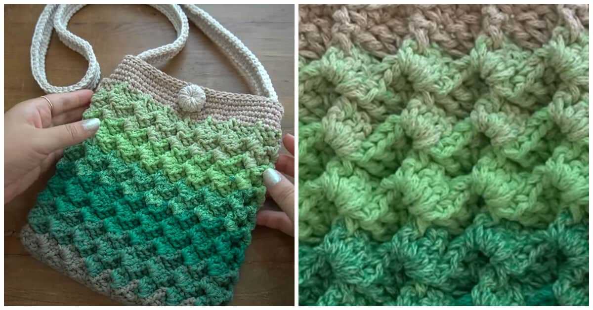 Crocodile stitch knitting pattern