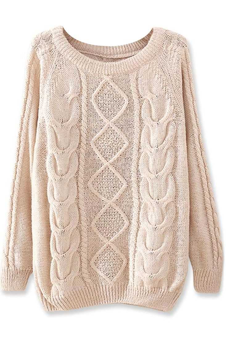 Cropped cable knit sweater pattern