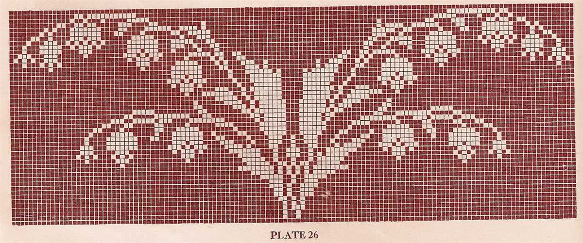 Cross knitting pattern