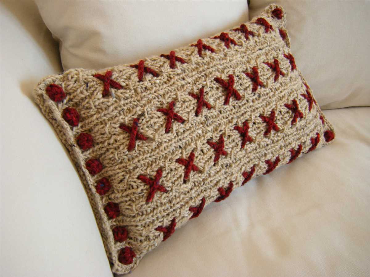 Cushion cover knitting pattern