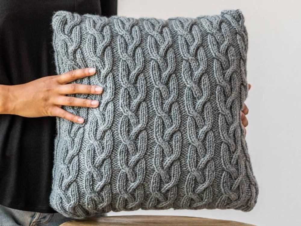 Cushion cover knitting pattern dk