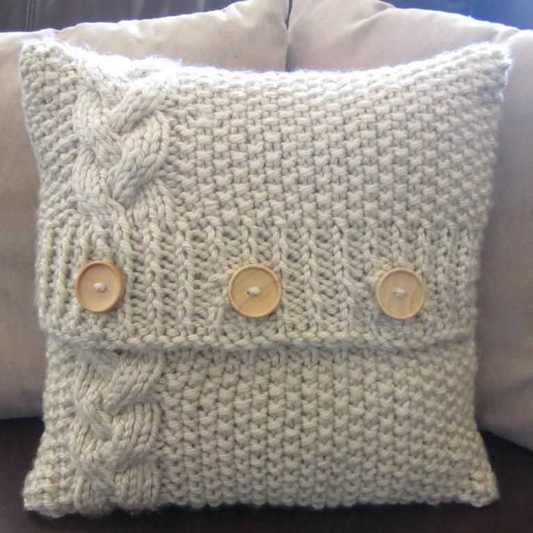 Cushion cover knitting pattern