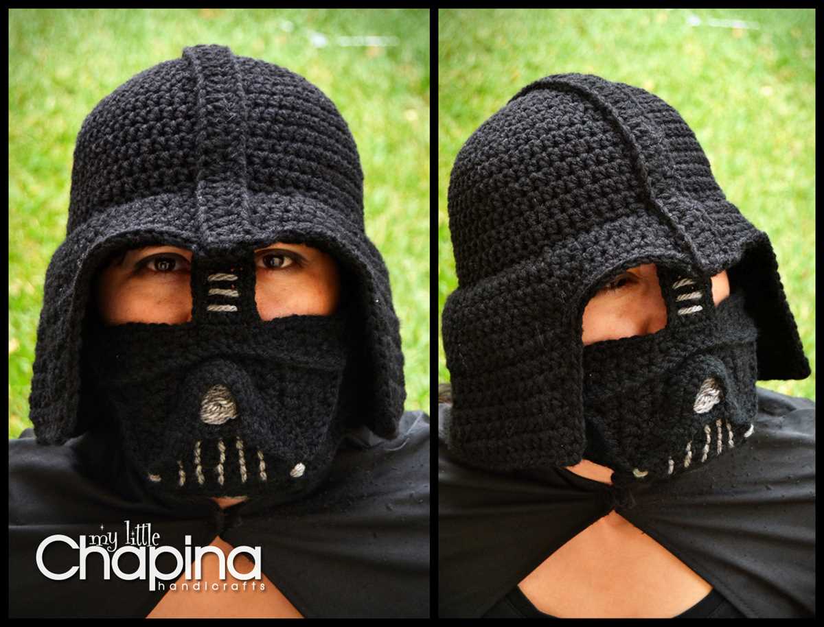 Darth vader knitted hat pattern