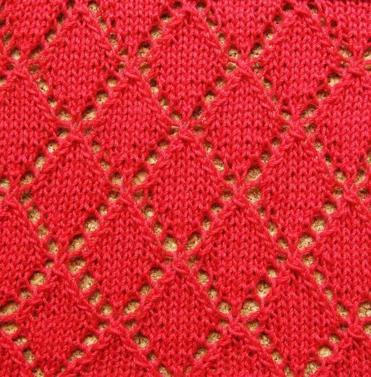 Diamond stitch knitting pattern