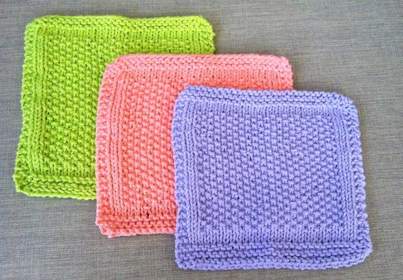 Dishcloth knit pattern free