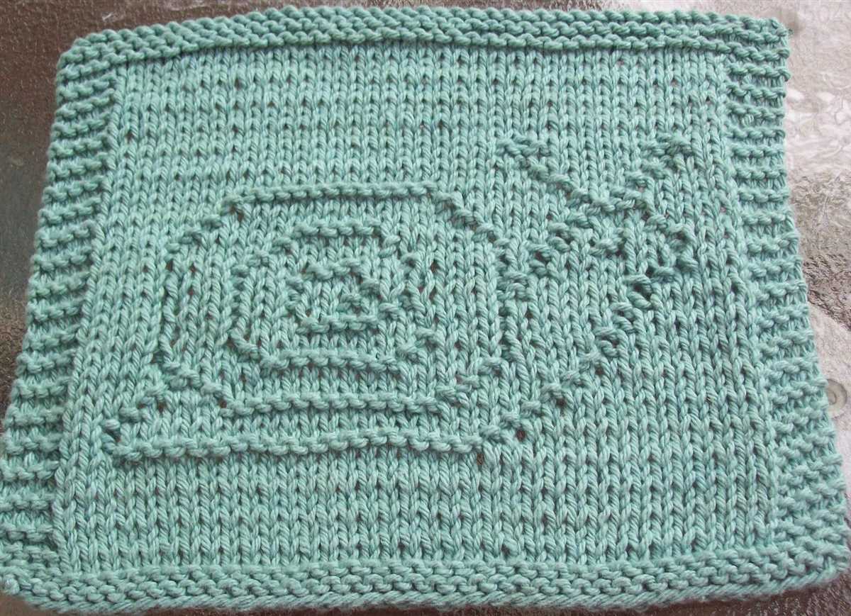 Dishcloth knitting pattern size 8 needles