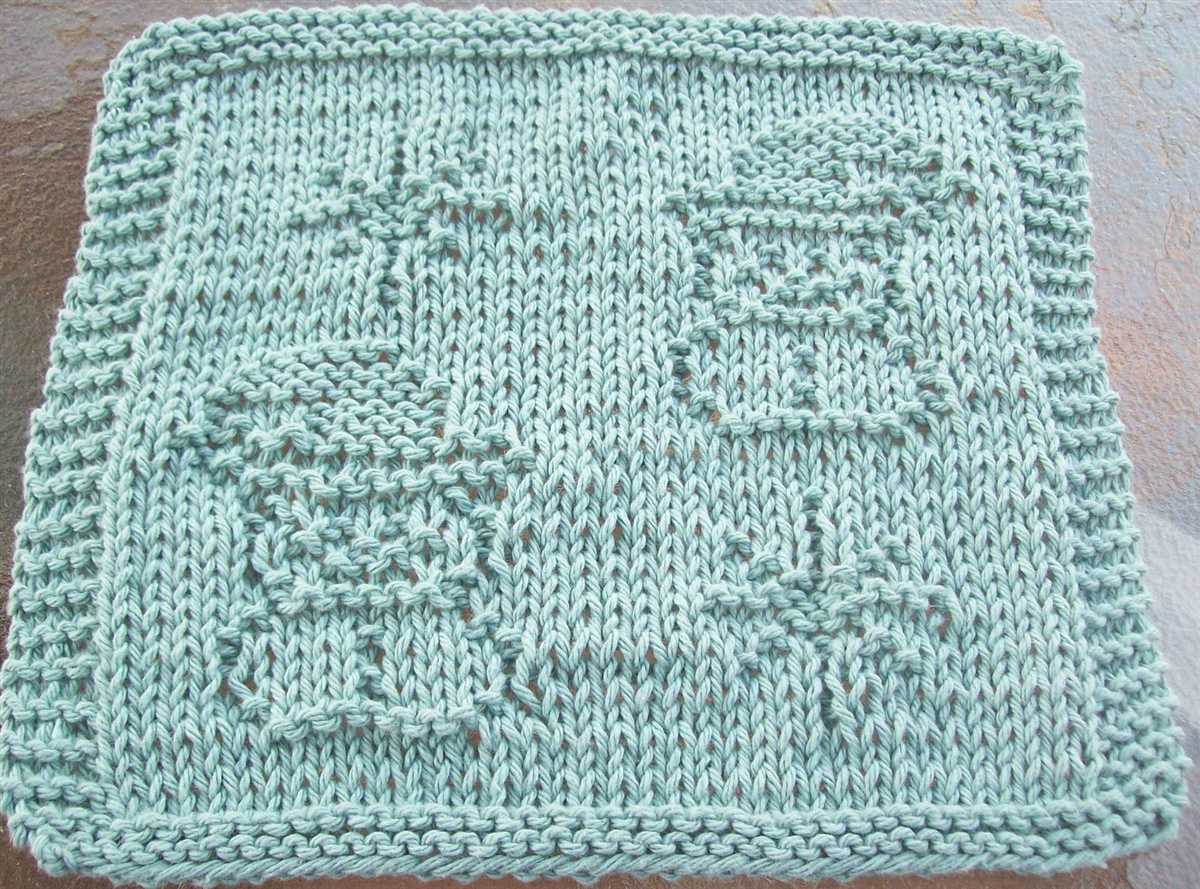 Dishcloths knitting patterns free