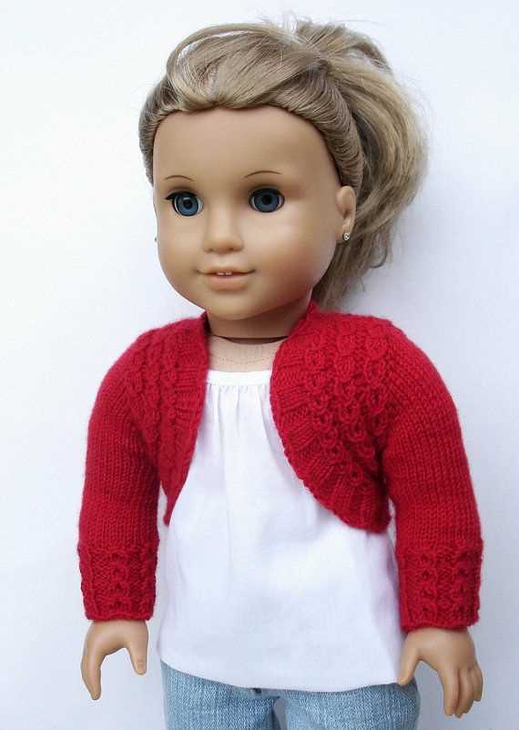 Dolls cardigan knitting pattern