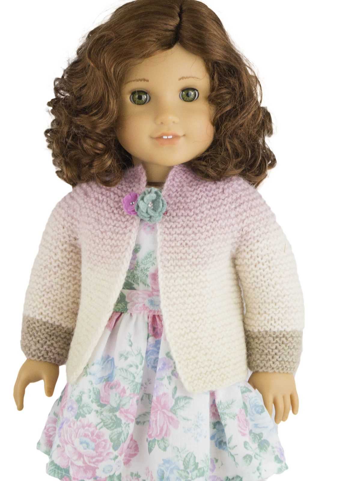 Dolls cardigan knitting pattern