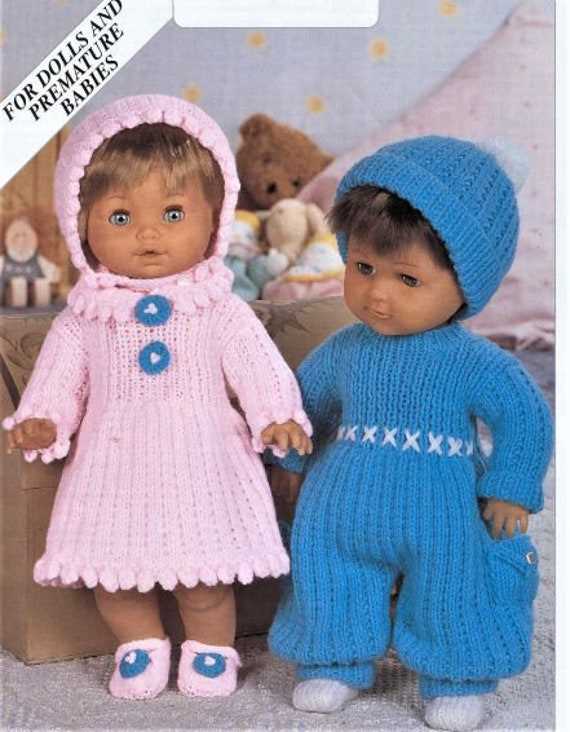 Dolls cardigan knitting pattern