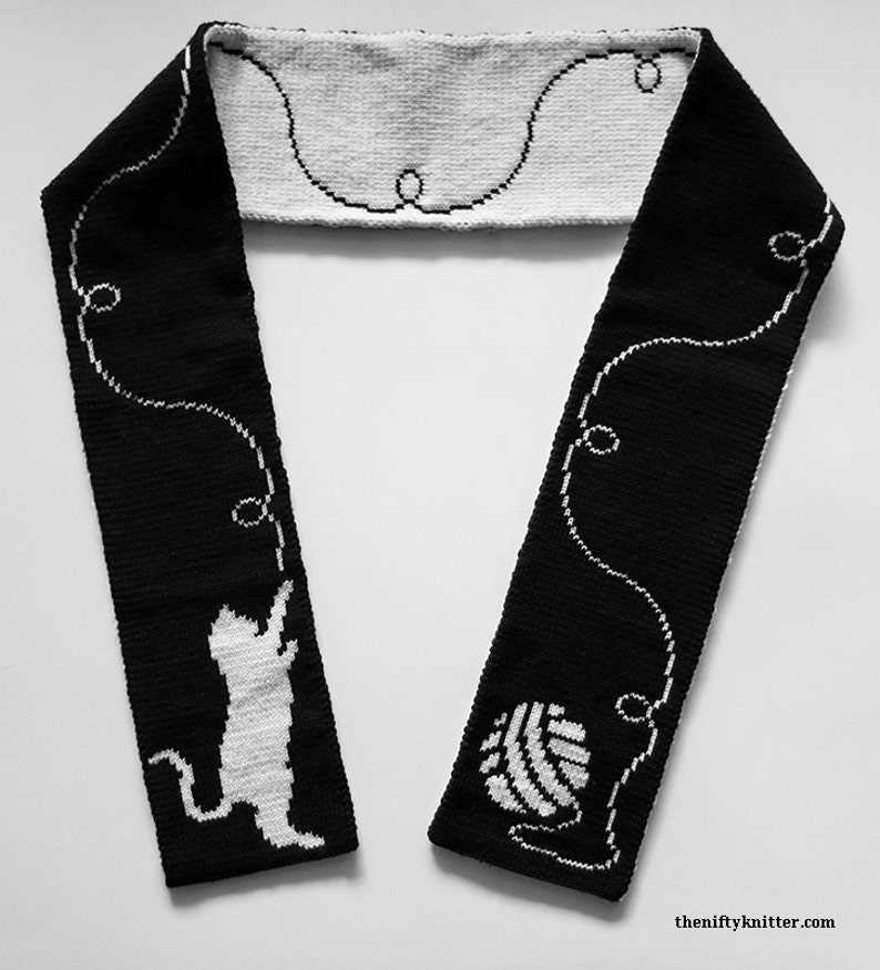 Double knitting scarf pattern
